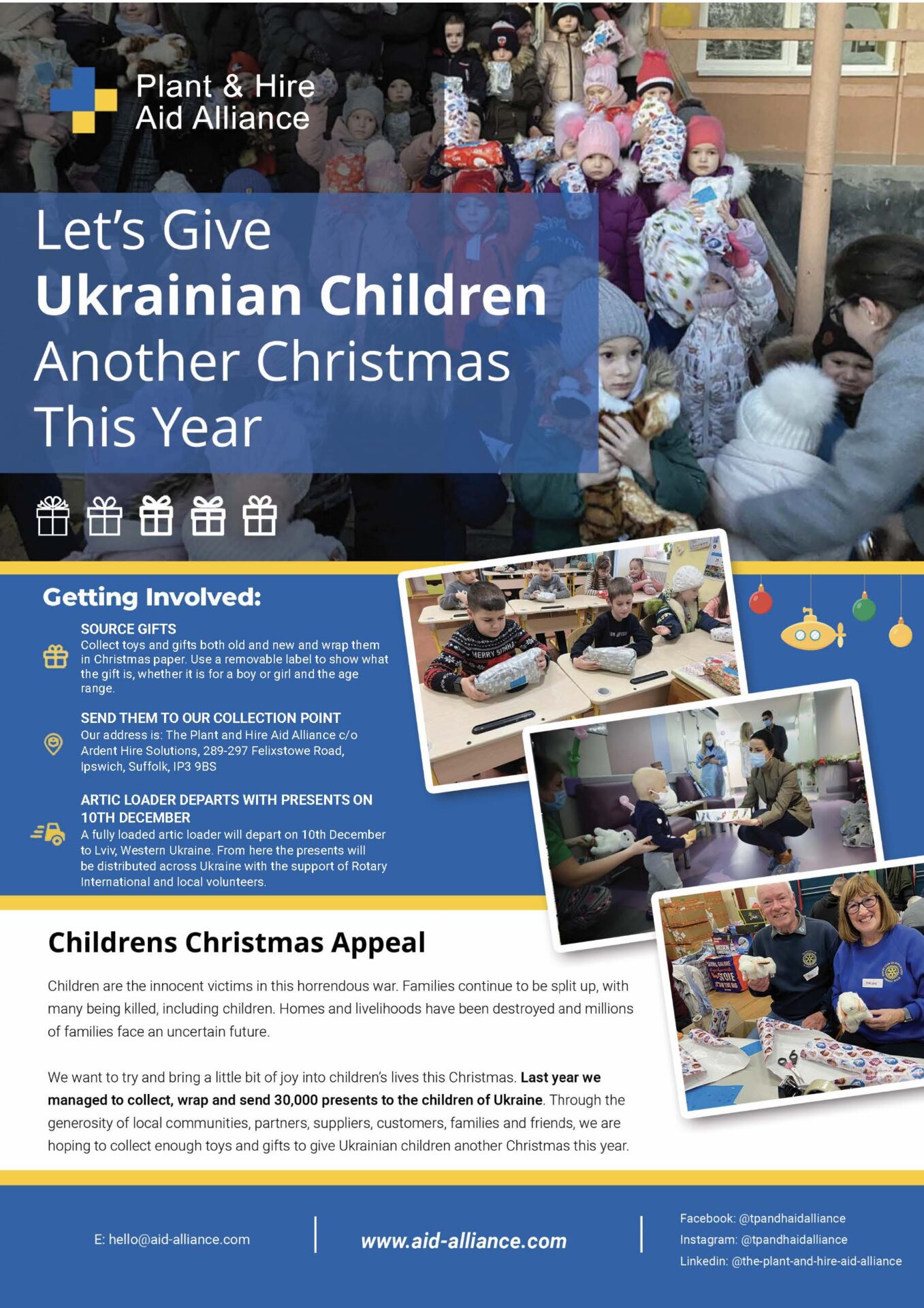 Aid Alliance - Christmas Campaign 2025 - Template-1 Aid Alliance Christmas Wrapathon