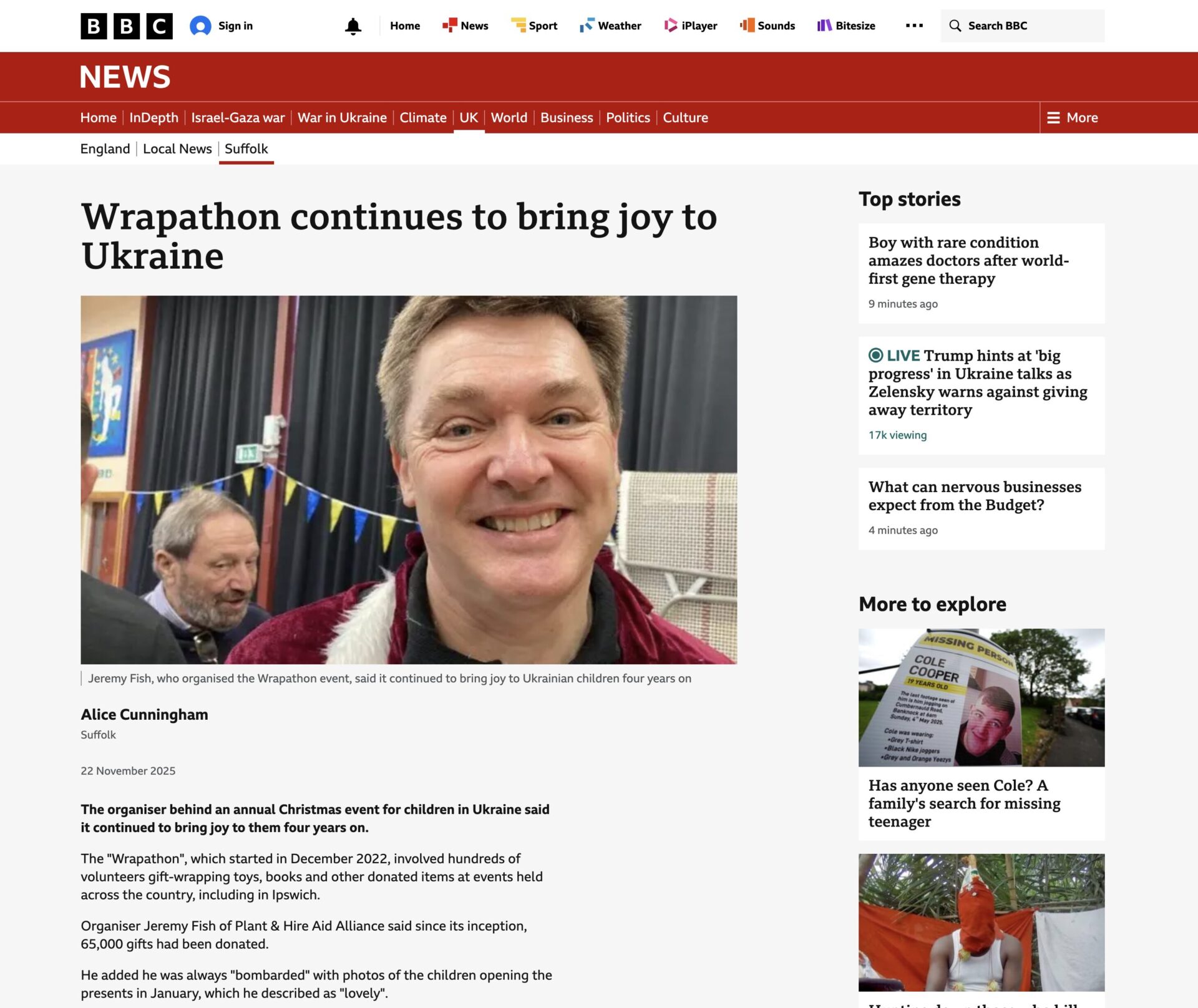 Wrapathon continues to bring joy to Ukraine